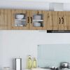 vidaXL Kitchen Cabinet with Shelf 2 pcs Artisan Oak 40 x 31 x 40 cm