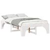 vidaXL Bed Frame White 140 x 190 cm Solid Pine Wood