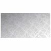 vidaXL Checker Plates 4 pcs Silver 60 x 30 cm Aluminium