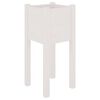 vidaXL Garden Planters 2 pcs White 31x31x70 cm Solid Pinewood