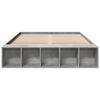 vidaXL Bed Frame without Mattress Concrete Grey 120x190 cm Small Double