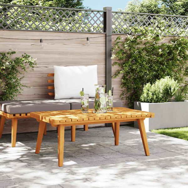 vidaXL Garden Coffee Table 90x55x35 cm Solid Acacia Wood