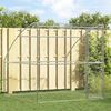 vidaXL Dog Kennel with Storage Silver 2 x 2 x 2 m Steel