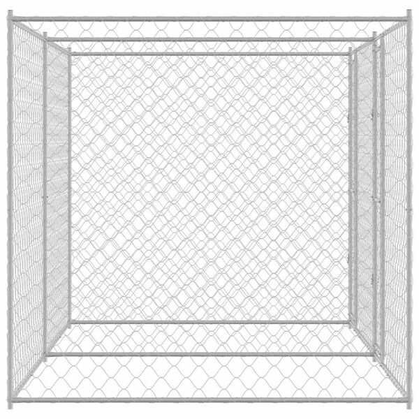 vidaXL Dog Cage Silver 400 x 200 x 200 cm Galvanised Steel