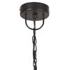 vidaXL Industrial Vintage Hanging Lamp 25 W Black Round 41 cm E27