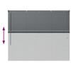 vidaXL Venetian Blinds Manual Dark Grey 130 x 155 cm Aluminium