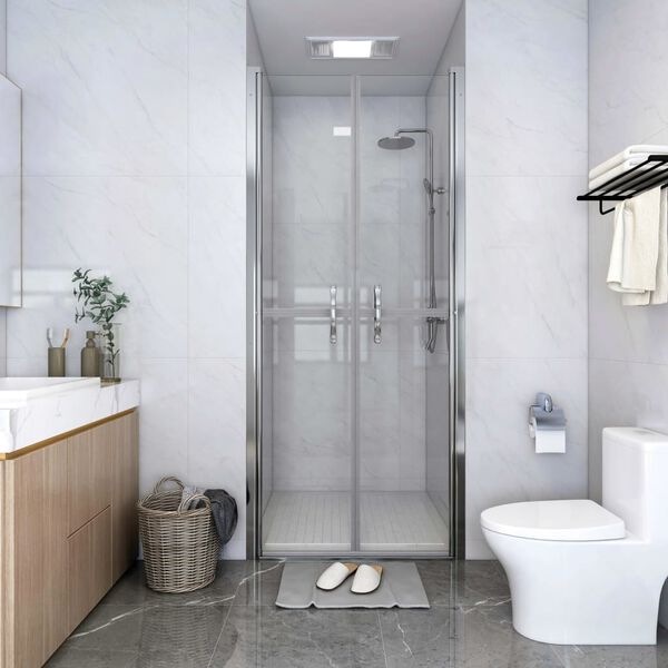 vidaXL Shower Door Clear ESG 81x190 cm