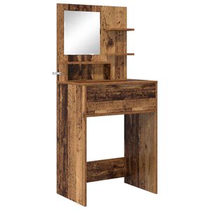 vidaXL Bedroom Dressing Tables with Drawer Old Wood 80 x 39.6 x 135 cm
