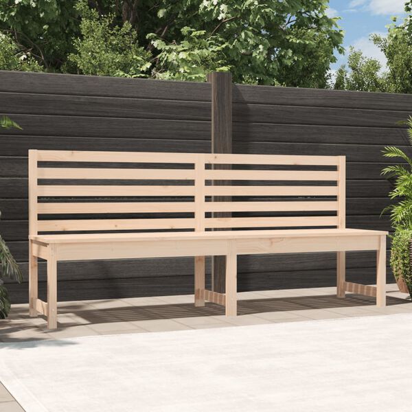 vidaXL Garden Bench 201.5 cm Solid Wood Pine