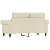 vidaXL 2-Seater Sofa Cream 120 cm Faux Leather