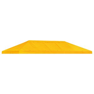 vidaXL Gazebo Canopy Cover 6 x 3 m Yellow Polyester 190