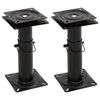 vidaXL 2 pcs Boat Seat Pedestals with 360&deg; Seat Swivel Adjustable Steel