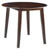 vidaXL Dining Table | Brown | MDF and sanded rubberwood with an oil finish