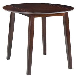 vidaXL Dining Table | Brown | MDF and sanded rubberwood with an oil finish