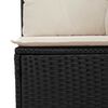 vidaXL Garden Bench Black Poly Rattan