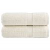 vidaXL Premium Wash Towels SOLUND 2 pcs Cream 30x30 cm 600 gsm