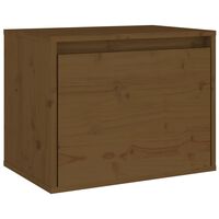 vidaXL Wall Cabinet Honey Brown 45x30x35 cm Solid Pinewood