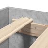 vidaXL Bed Frame without Mattress Concrete Grey 180x200cm Engineered Wood