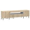 vidaXL LED TV Cabinet HAARLEM 153 x 35 x 43 cm Sonoma Oak