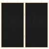 vidaXL Bulletin Board Folding Black 80 x 80 x 1.4 cm Solid pine wood