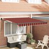 vidaXL Retractable Awning Retractable Orange and Brown 300 x 250 cm