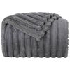vidaXL Throw Blanket Dark Grey 150 x 130 cm Fleece