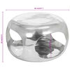 vidaXL Coffee Table Aluminium 50x50x30 cm Silver