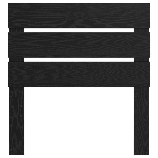 vidaXL Headboard with Headboard Black Oak 75 cm Engineered Wood