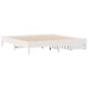 vidaXL Bed Frame without Mattress White 200x200 cm Solid Wood Pine