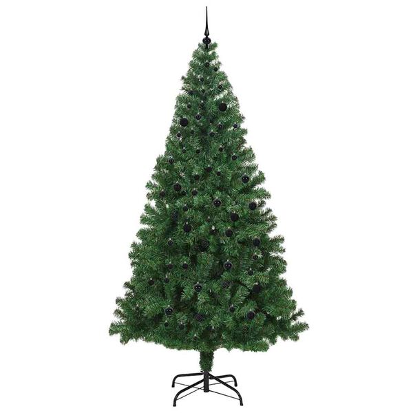 vidaXL Artificial Christmas Tree with 300 LEDs with Stand Green 240 cm