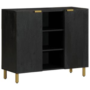 vidaXL Sideboard Black 90x33x75 cm Engineered Wood