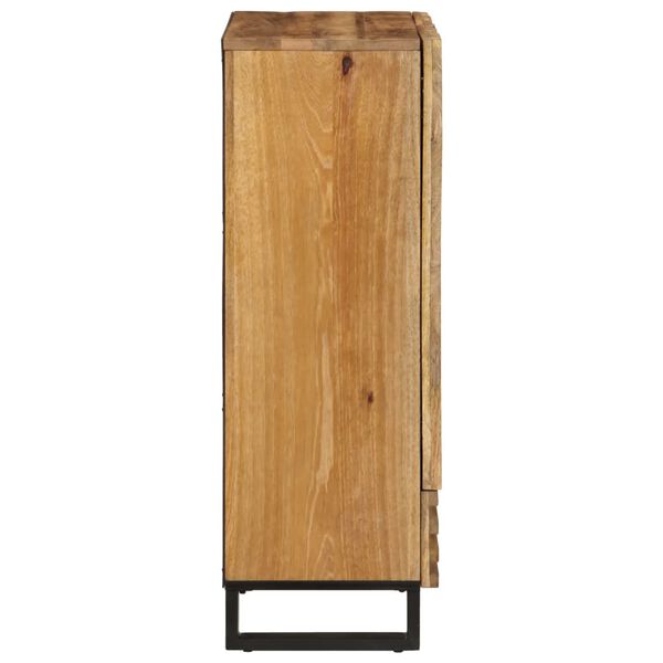 vidaXL Highboard 60x34x100 cm Solid Wood Rough Mango