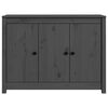 vidaXL Sideboard Grey 100x35x74 cm Solid Wood Pine