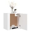vidaXL Wall-mounted Bedside Cabinet White 50x30x47 cm