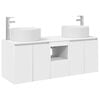 vidaXL Bathroom Cabinet Set 3 pcs White 49.5 x 44.5 x 65.5 cm