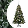 vidaXL Artificial Christmas Tree with Bauble 120 cm 150 LEDs