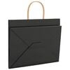 vidaXL Paper Bags 250 pcs with Handles Black 32x22x24 cm