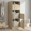 vidaXL Laundry Cabinet Sonoma 50 x 68 x 162 cm Engineered wood