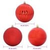vidaXL Christmas Bauble Set 9 pcs Red Plastic