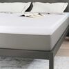 vidaXL Mattress Topper White 140 x 190 x 7 cm Jaquard Fabric