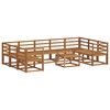 vidaXL Outdoor Sofa Set 10 pcs Natural Solid Acacia Wood