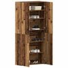vidaXL Shoe Cabinet with Door Brown 80 x 35.5 x 180 cm Engineered wood
