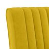 vidaXL Slipper Chair Yellow Velvet