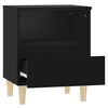 vidaXL Bedside Cabinets 2 pcs Black 40x35x50 cm