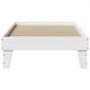 vidaXL Bed Frame without Mattress White 90x190 cm Single Solid Wood Pine