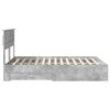 vidaXL Bed Frame Concrete Grey 160 x 200 cm Engineered Wood