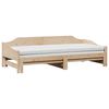 vidaXL Daybed with Trundle without Mattress 80x200 cm Solid Wood