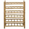 vidaXL Wine Rack Natural 57 x 29.5 x 72 cm Bamboo