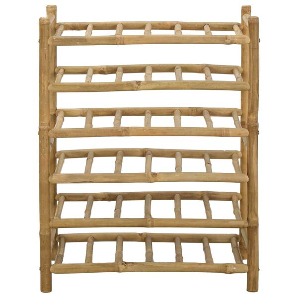 vidaXL Wine Rack Natural 57 x 29.5 x 72 cm Bamboo