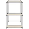 vidaXL Storage Rack over Washing Machine Cream 87x55x90.5 cm Iron